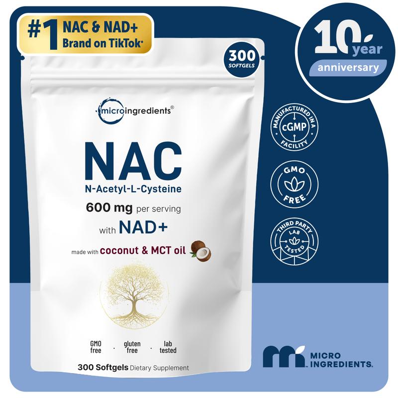 NAC 600mg with NAD+ (+ MCT Oil)