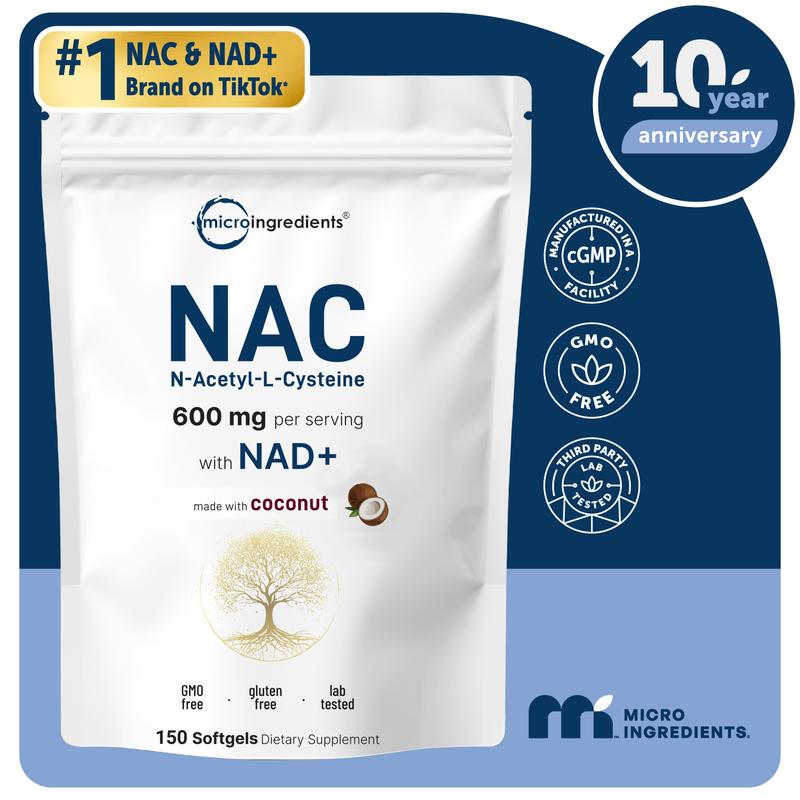 NAC 600mg with NAD+ (+ MCT Oil)